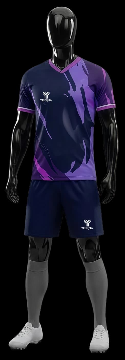 Violet and Navy kit, front